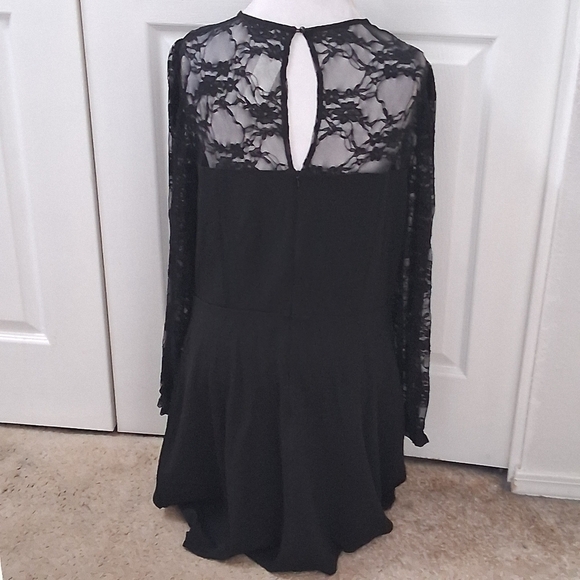 NWT Holipick Black Lace A Line Dress. Size XL - Picture 4 of 11